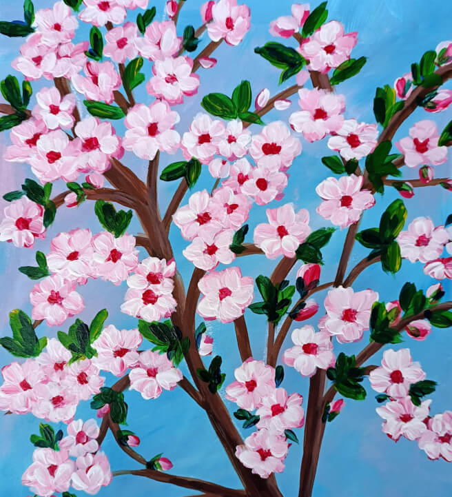 Cherry Blossom - Acrylic Painting Class