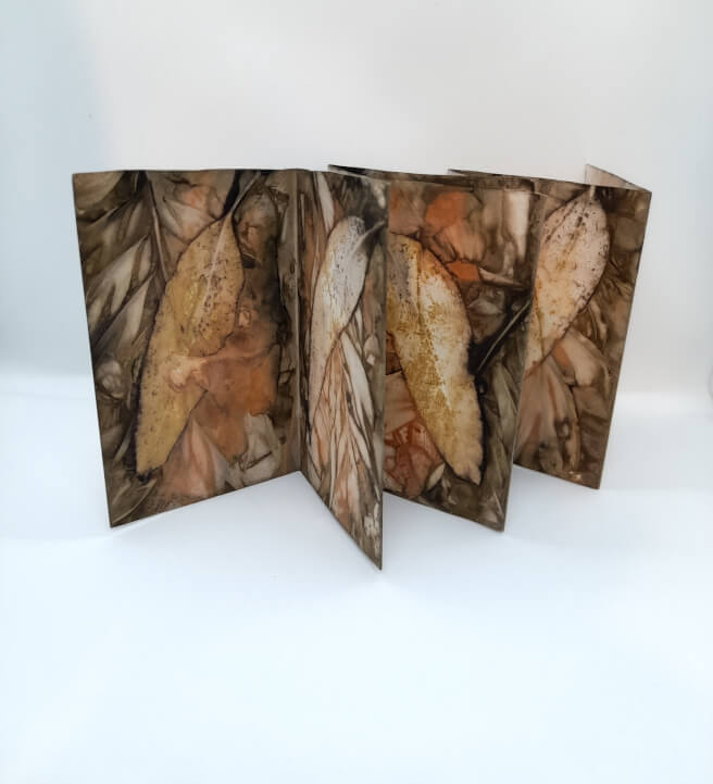 Eco Dyeing Workshop: Concertina Book