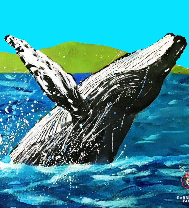 Paint and Sip at Home: Whale