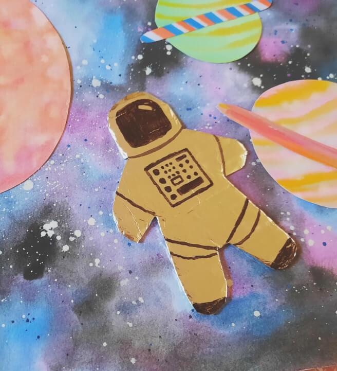 Paint Watercolour Galaxies for Kids