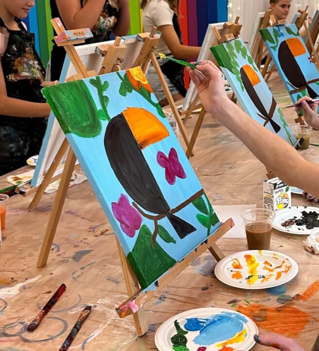 Play and Paint Workshop for Kids Birthday Parties