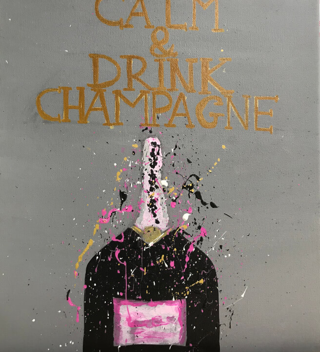 Sip and Paint at Home: Keep Calm and Drink Champagne