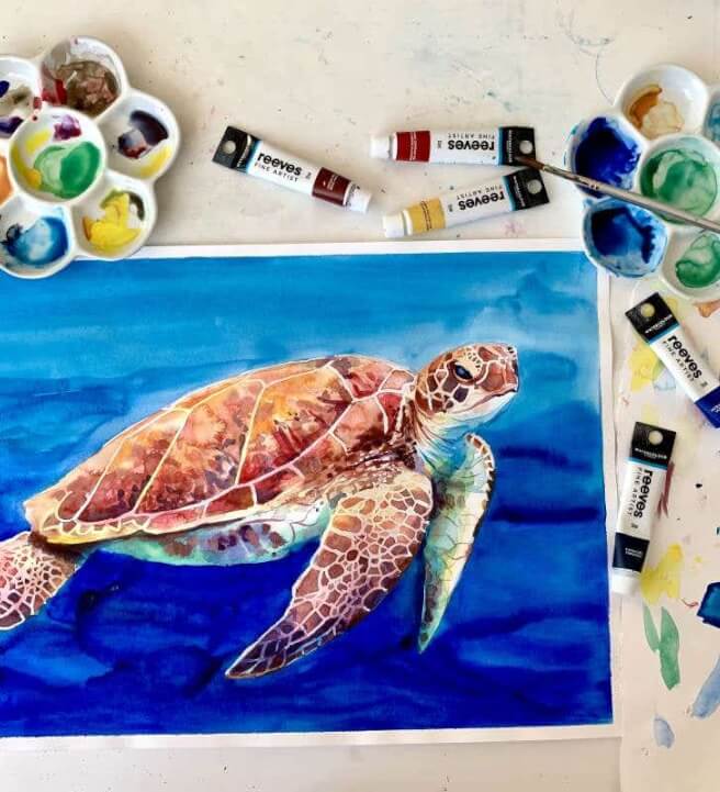 Watercolour Painting Workshop: Sea Turtle