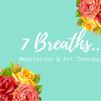7 Breaths Meditation and Art Therapy, painting and paper craft and ink teacher